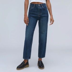 Everlane The Rigid Way High Jean 28R Rich Indigo